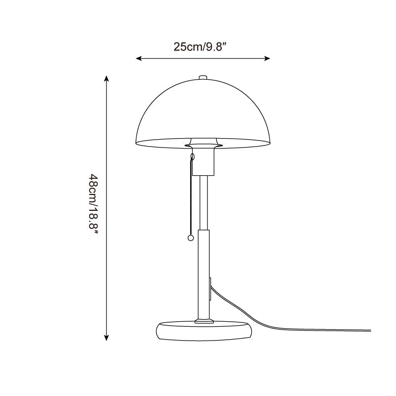 Lampada da tavolo rétro Ilira