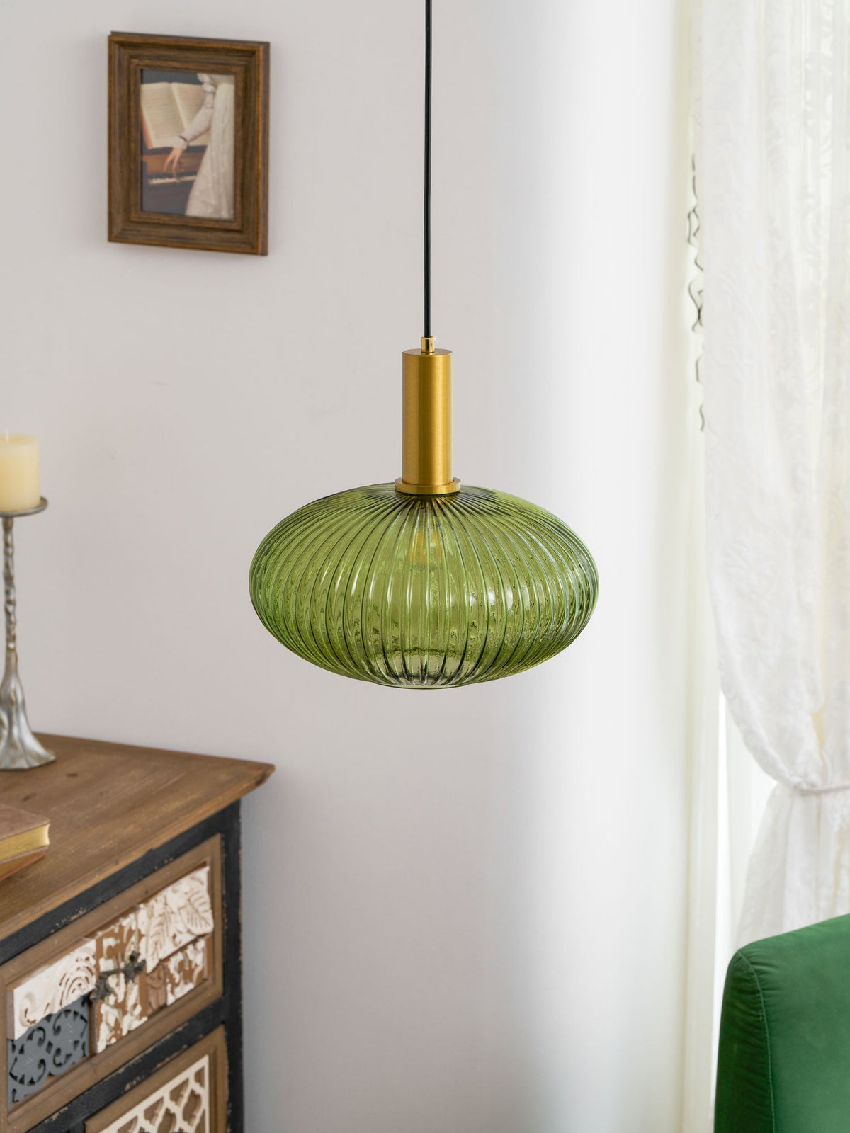 Lampada a sospensione scanalata Raettama
