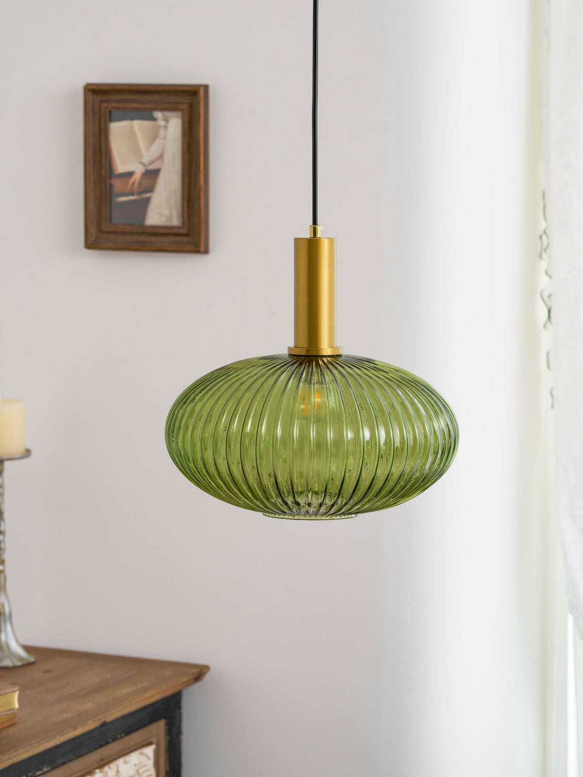 Lampada a sospensione scanalata Raettama