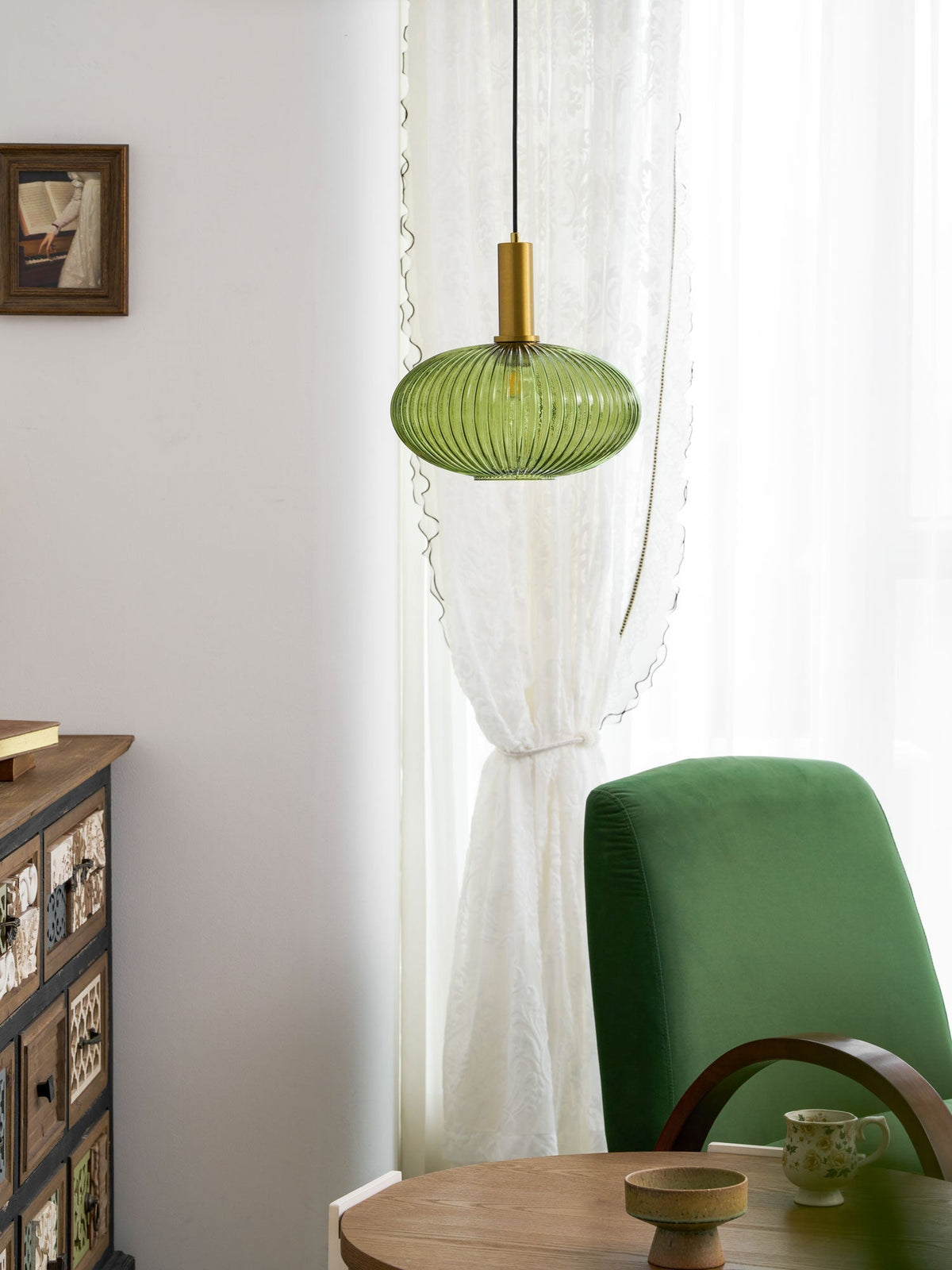 Lampada a sospensione scanalata Raettama