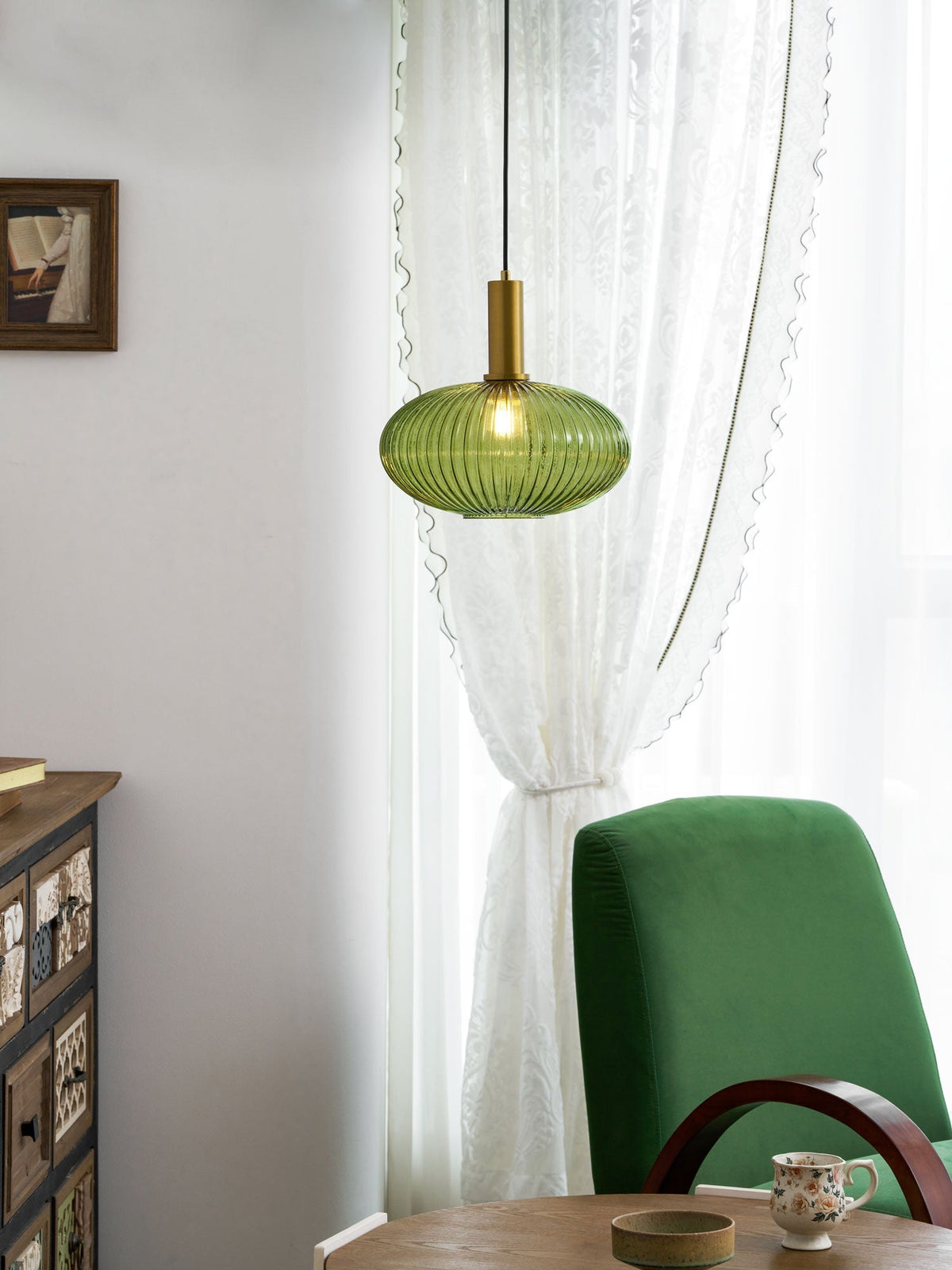 Lampada a sospensione scanalata Raettama