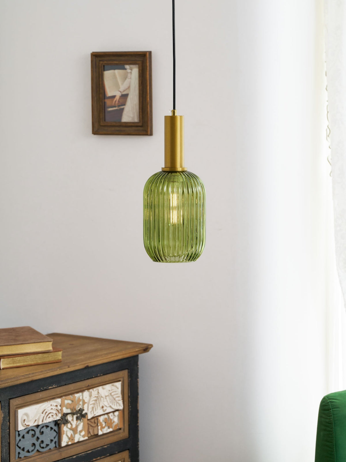 Lampada a sospensione scanalata Raettama