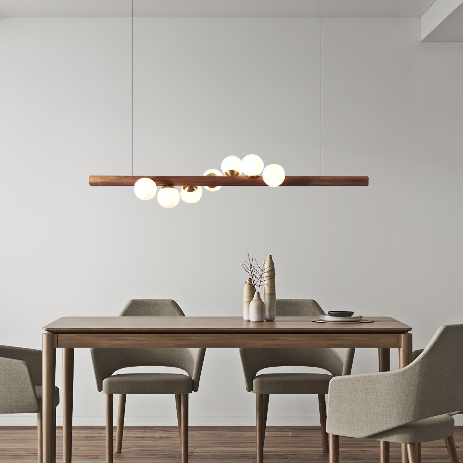 Lampada a sospensione lineare Seravino