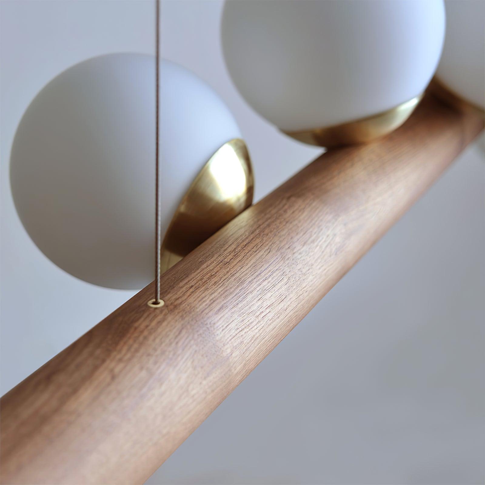 Lampada a sospensione lineare Seravino