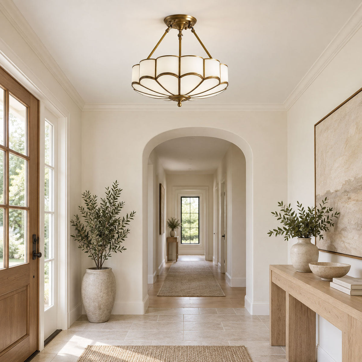 Flower Shape Glass Ceiling Light – detail 11