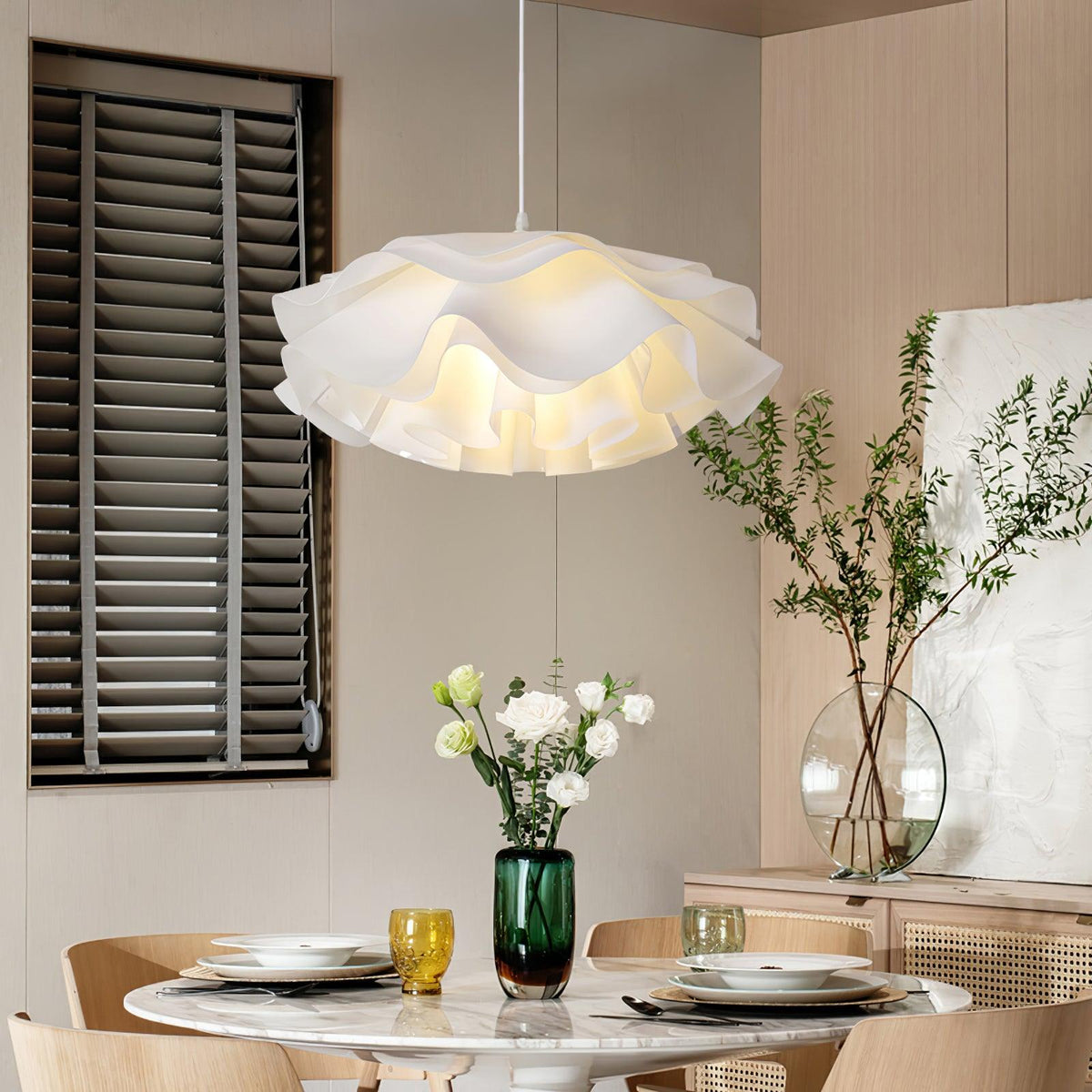 Flower Shaped White Pendant Lamp – detail 16