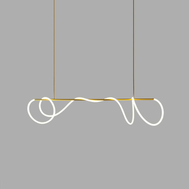 Serpentine Glow Gold Chandelier – detail 13