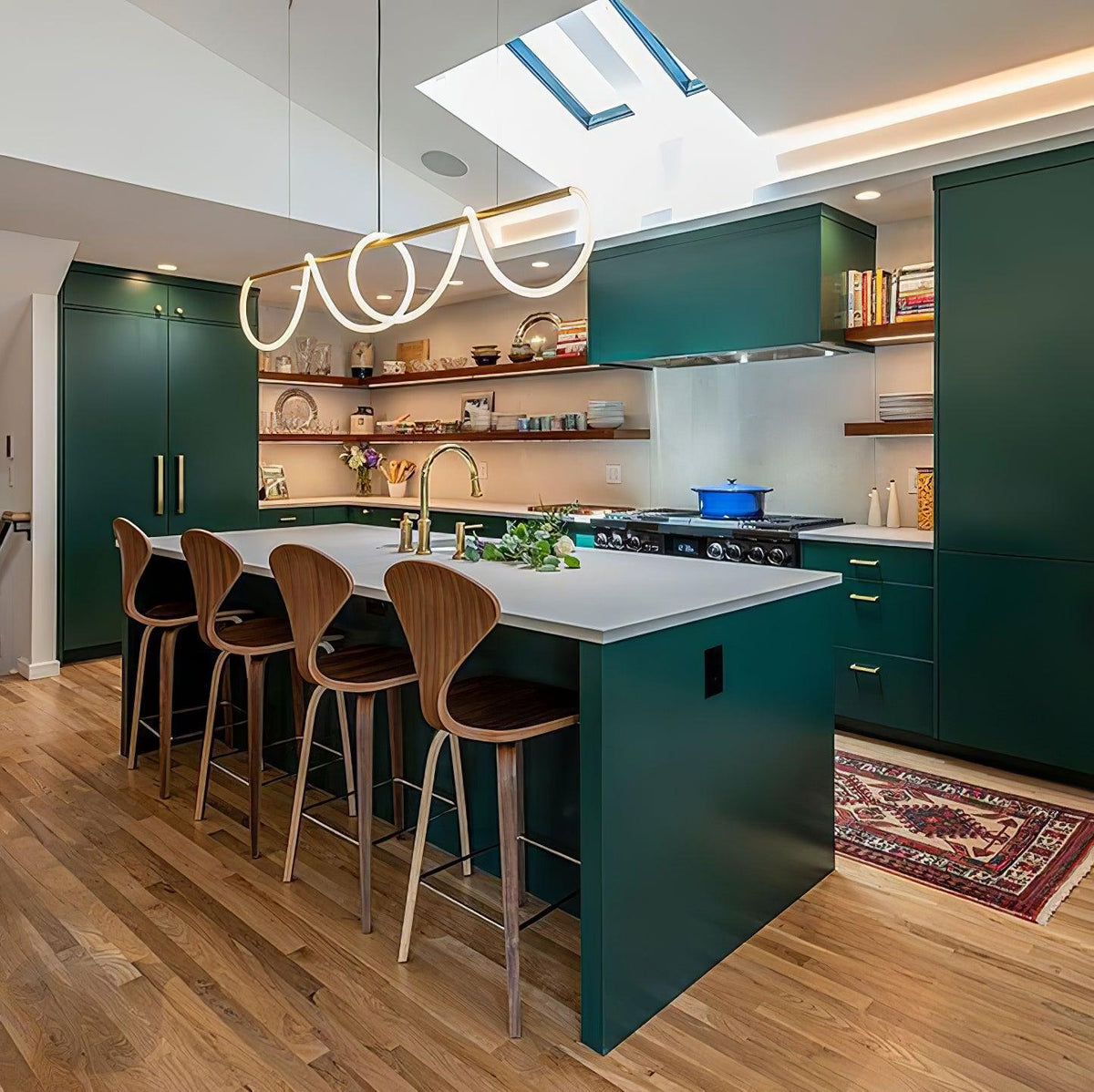 Flexible Linear Curve Chandelier – detail 30
