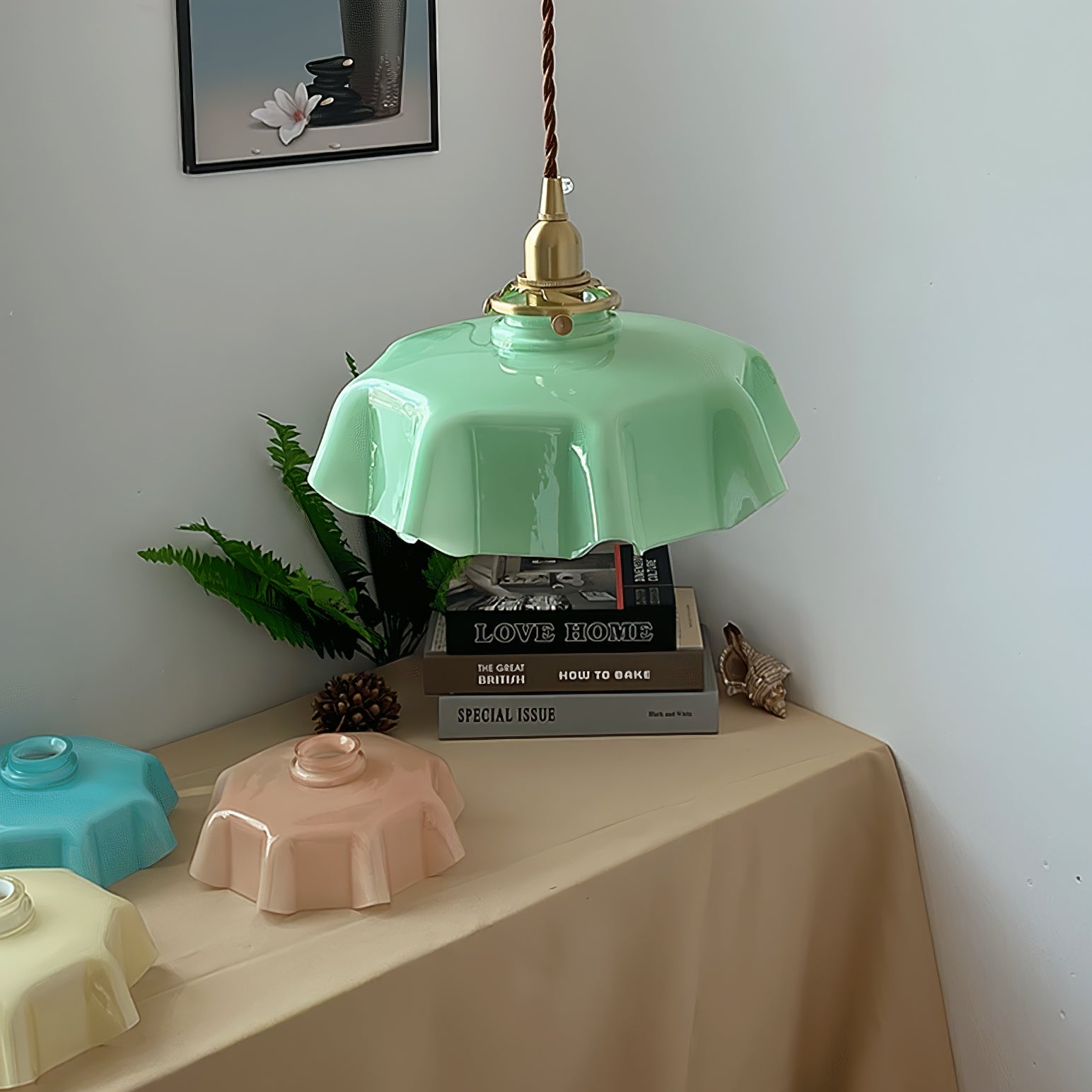 Lampada a sospensione vintage Ameliro