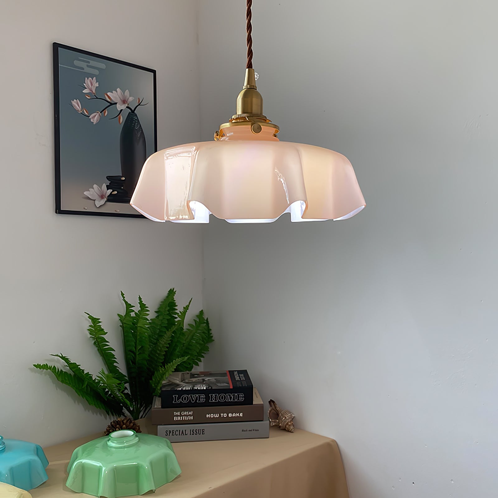 Lampada a sospensione vintage Ameliro