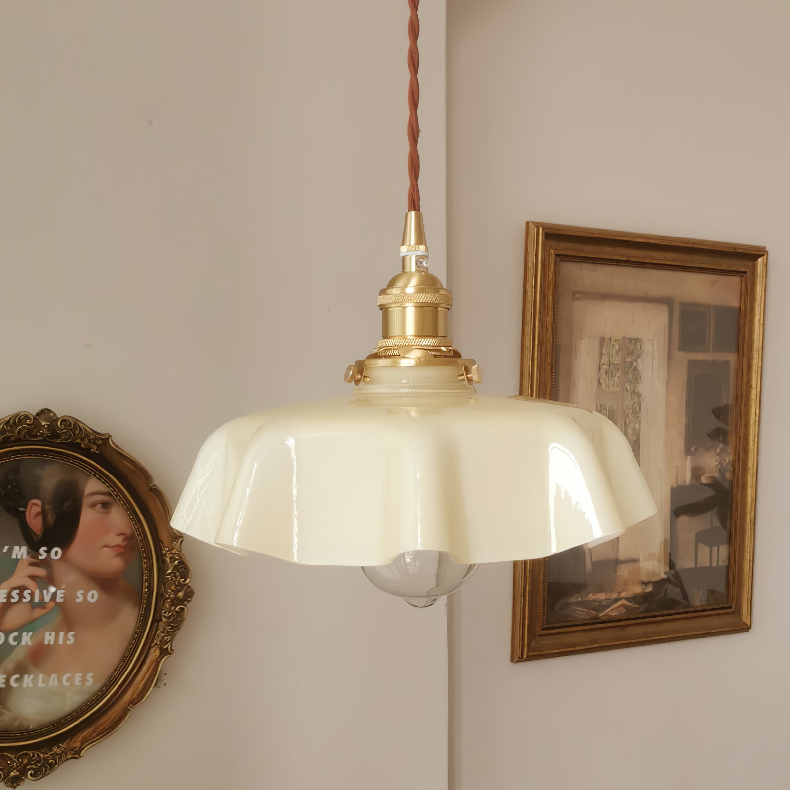 Lampada a sospensione vintage Ameliro
