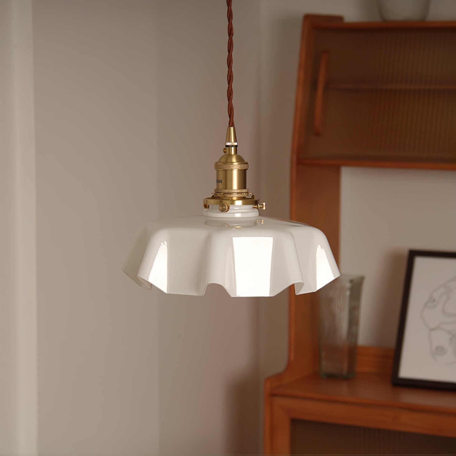 Lampada a sospensione vintage Ameliro