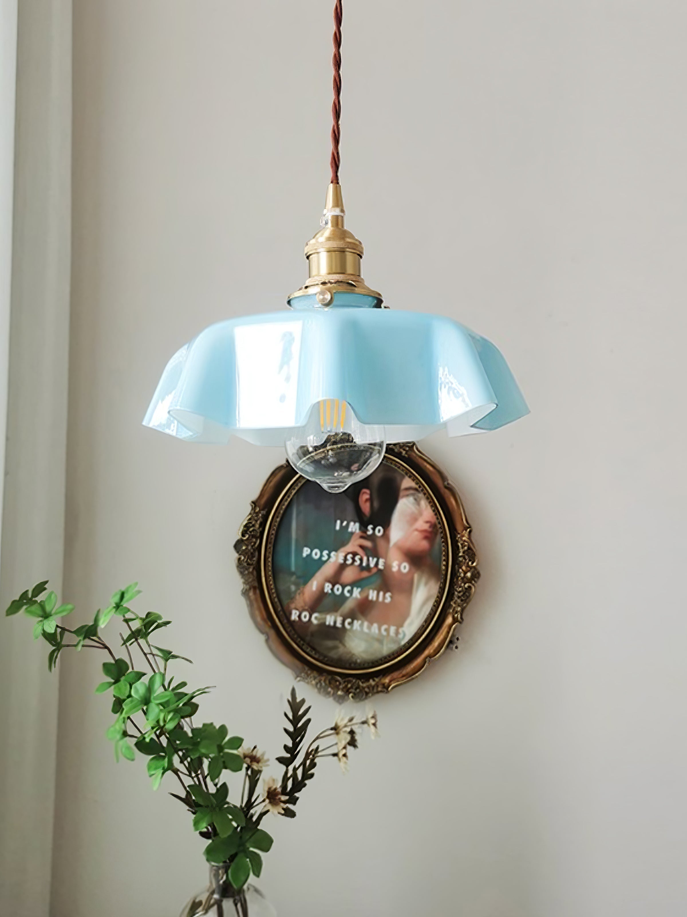 Lampada a sospensione vintage Ameliro