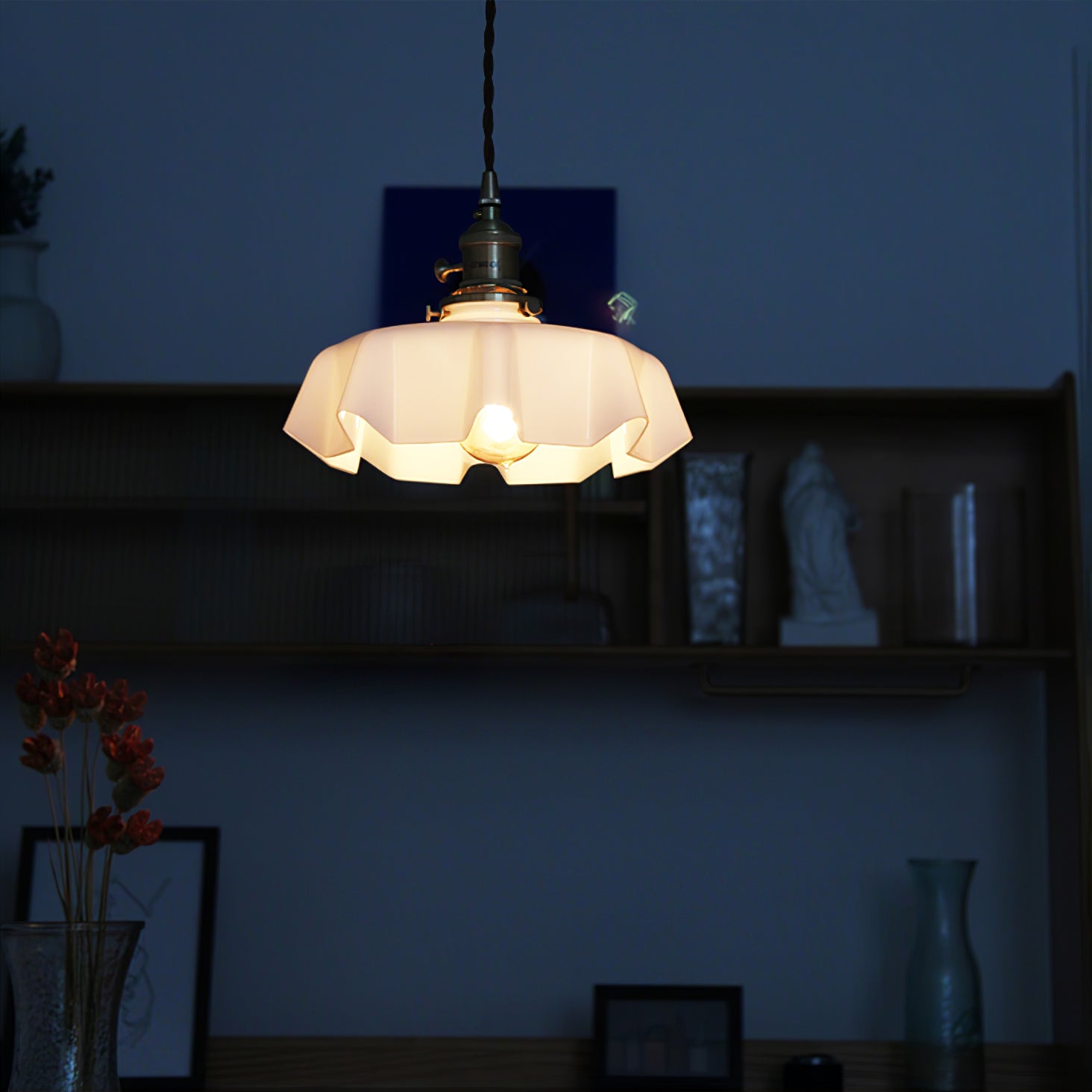 Lampada a sospensione vintage Ameliro