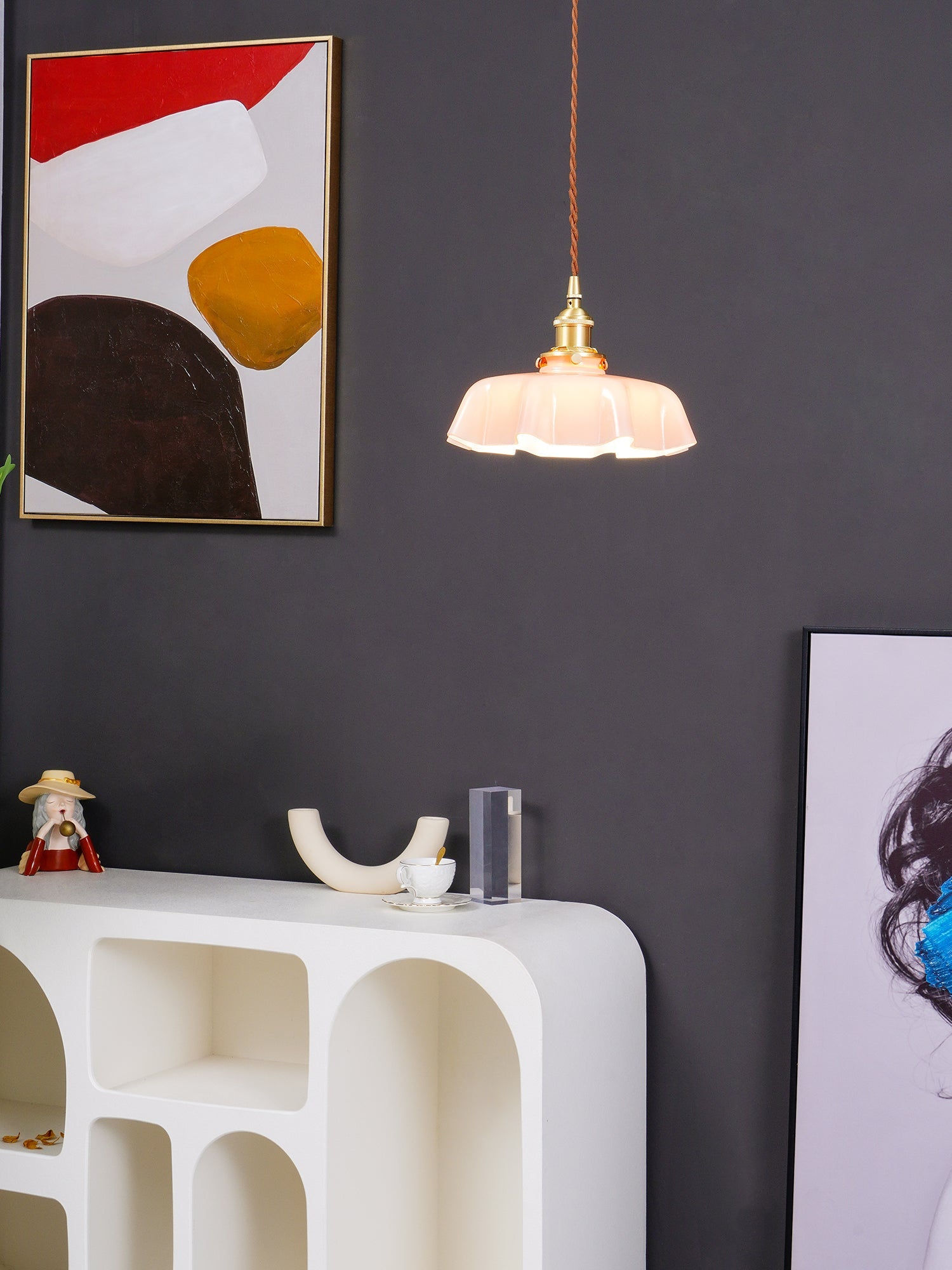 Lampada a sospensione vintage Ameliro