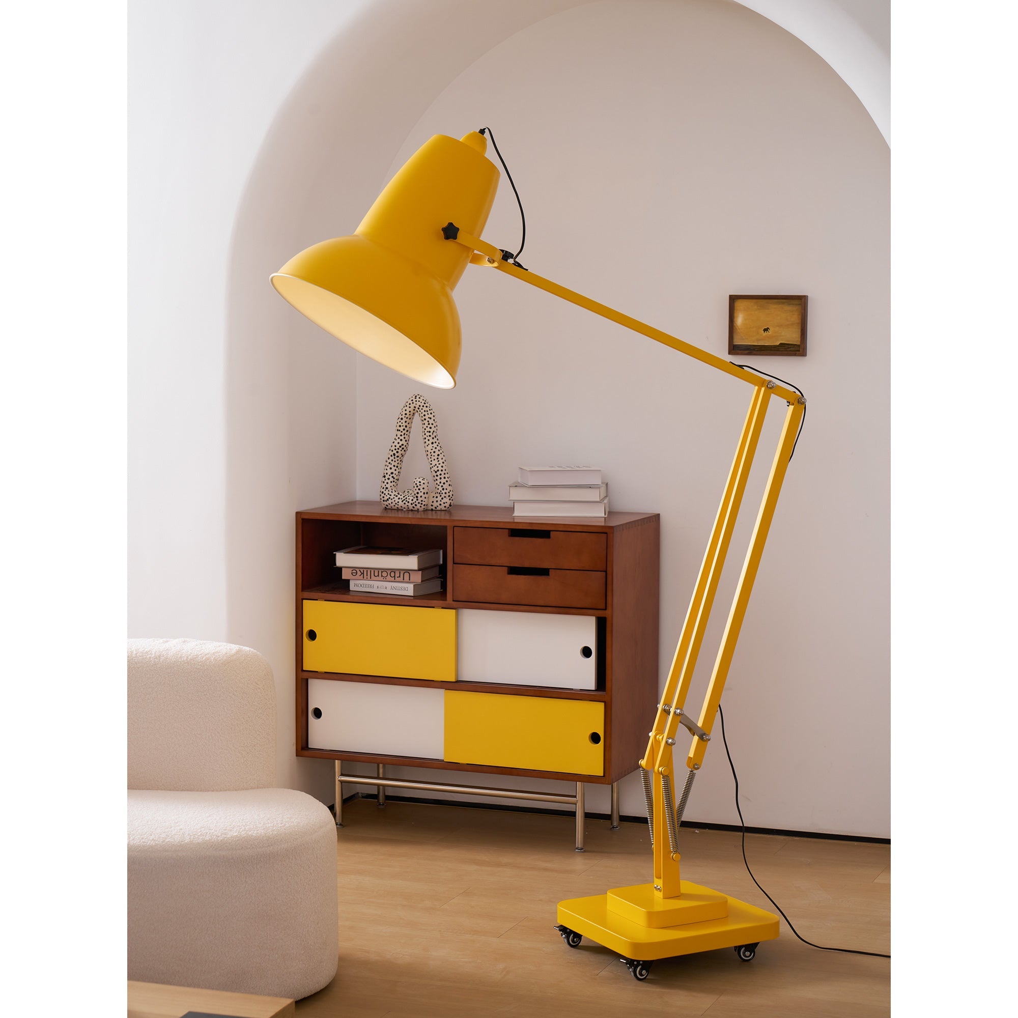 Lampada da terra articolata Moleno