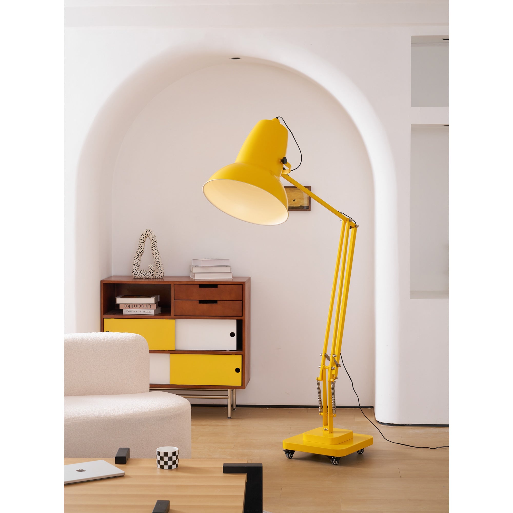 Lampada da terra articolata Moleno