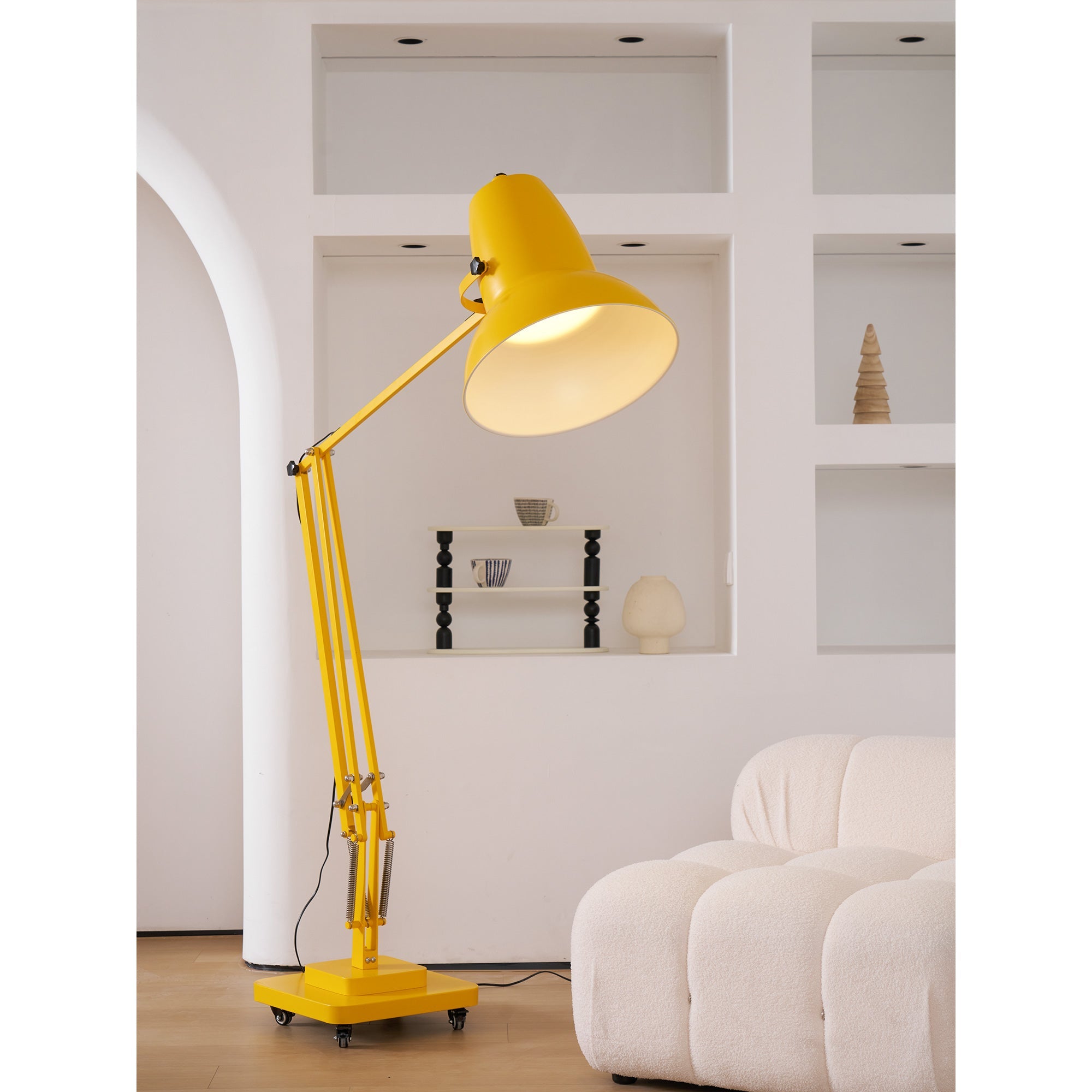 Lampada da terra articolata Moleno