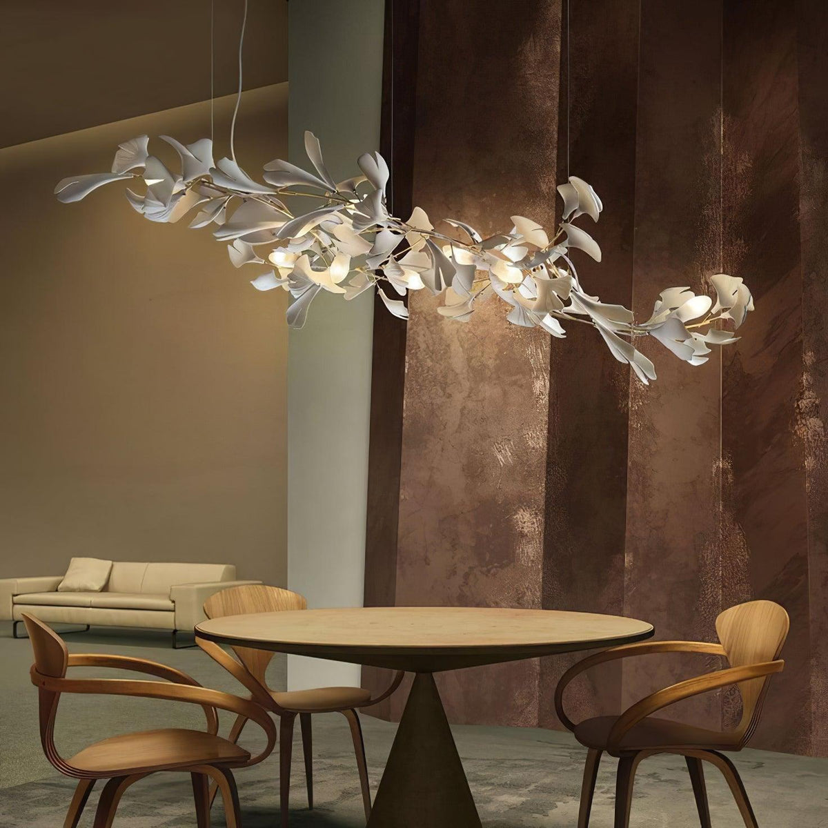 Porcelain Gingko Chandelier – detail 21