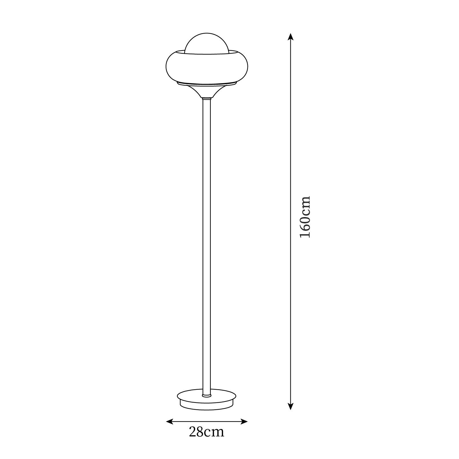 Lampada da terra a globo Avoreno