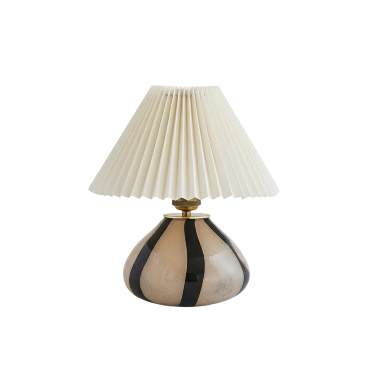 Lampada da tavolo plissettata Sanino