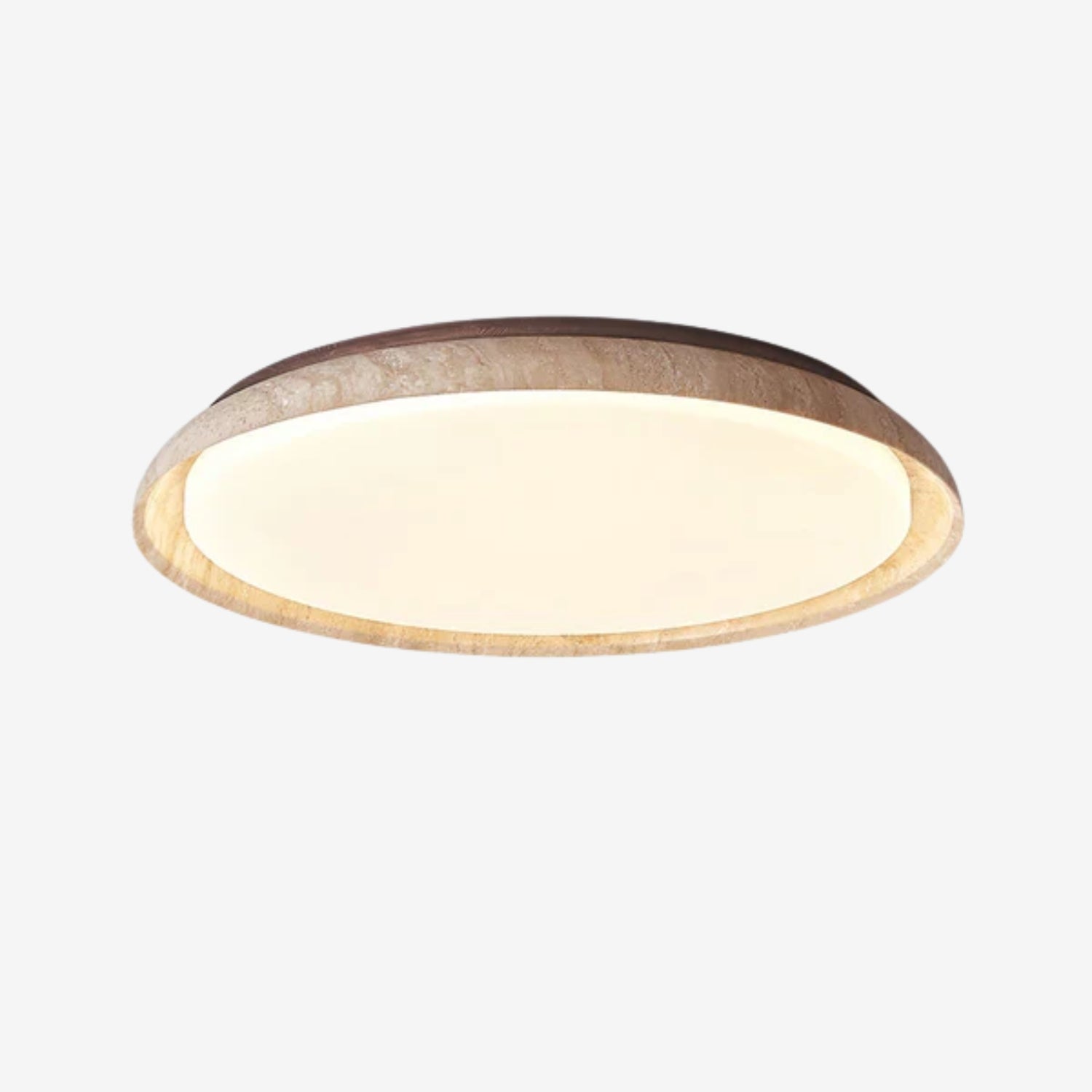 Lampada da soffitto in travertino Lozzera