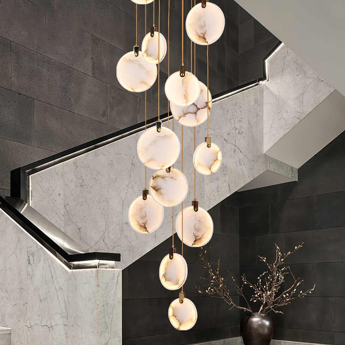 Lampada a sospensione geometrica Falio