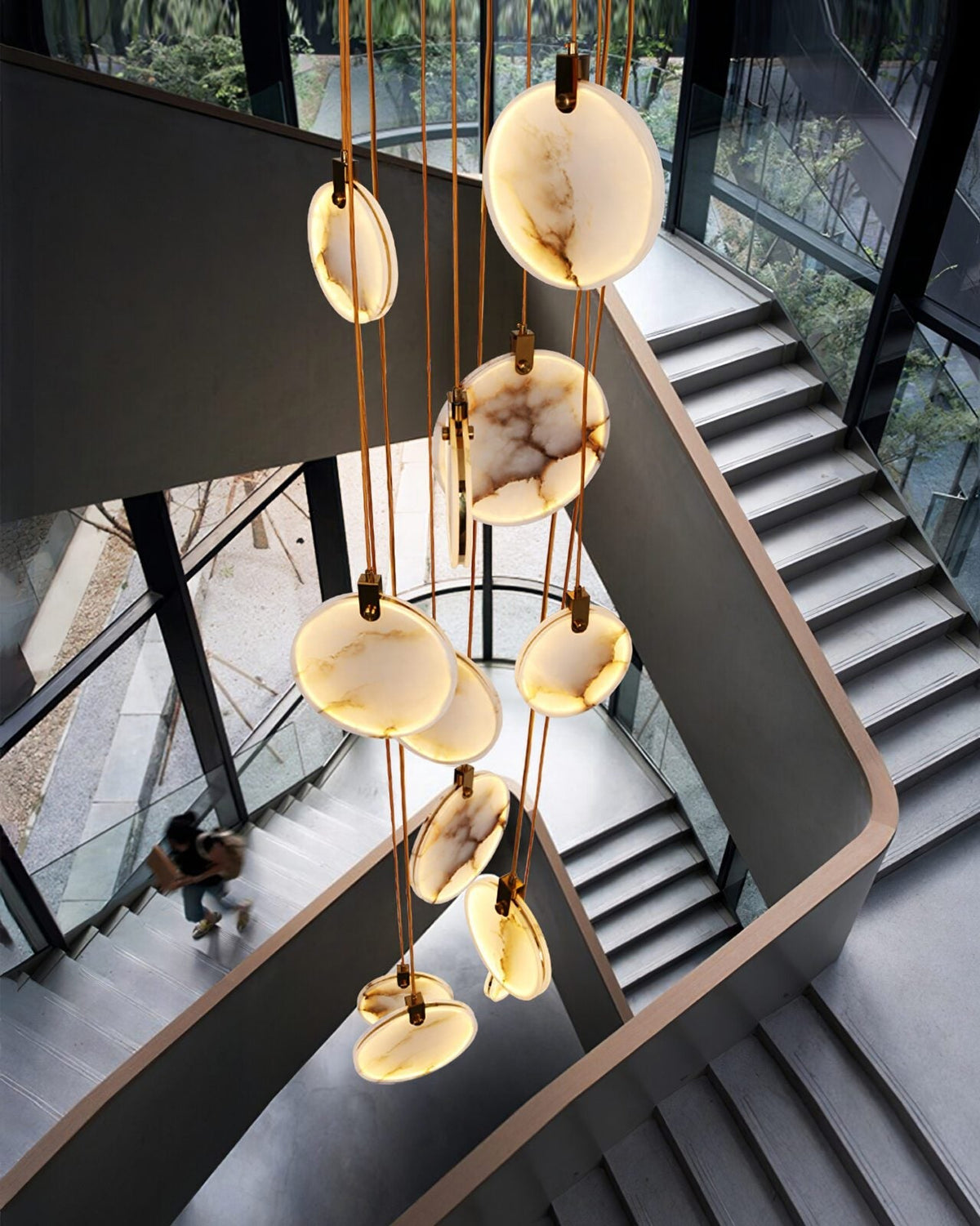 Lampada a sospensione geometrica Falio