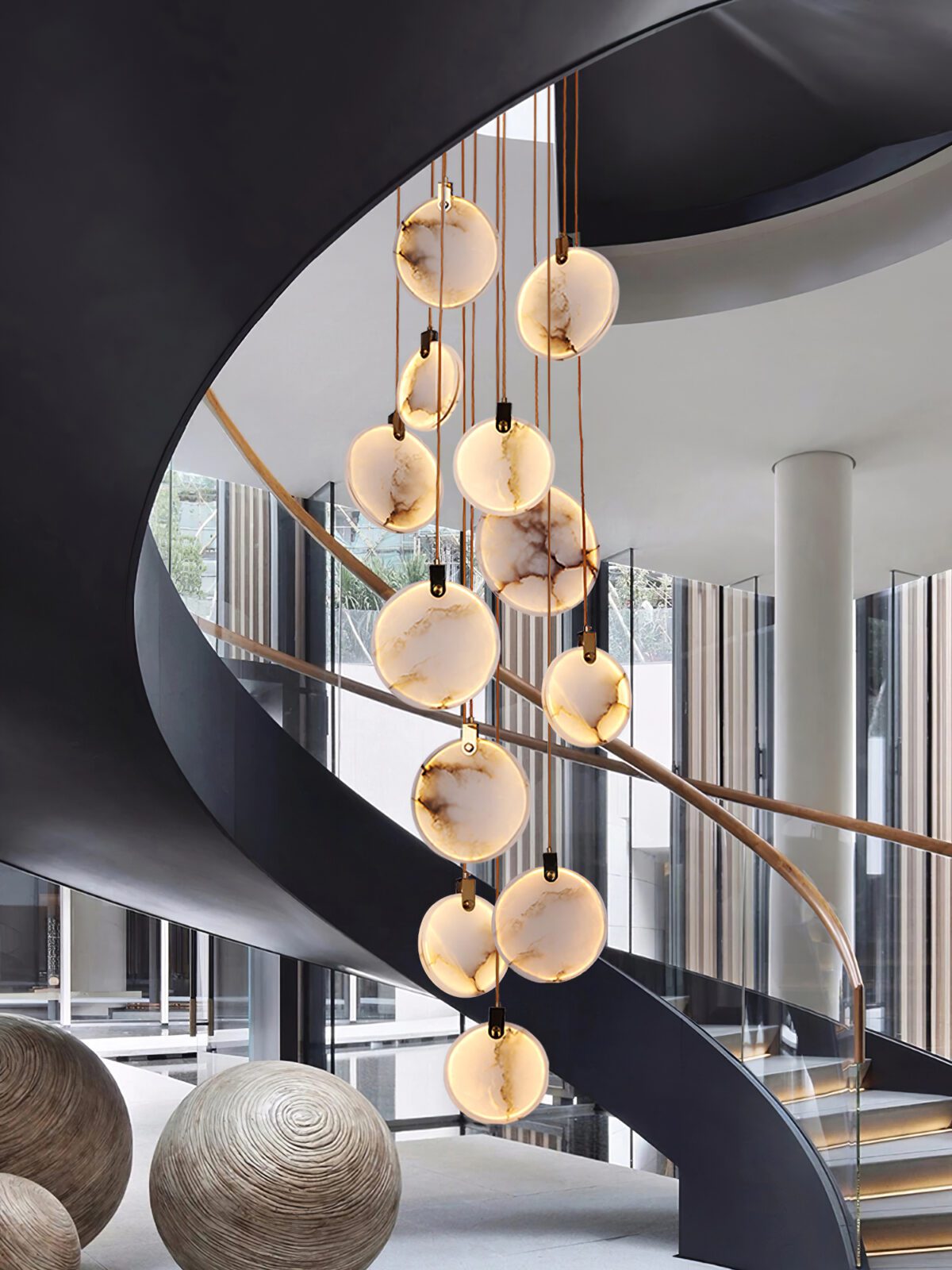 Lampada a sospensione geometrica Falio