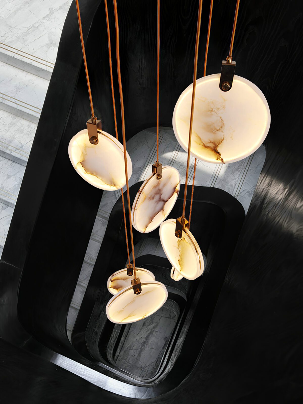 Lampada a sospensione geometrica Falio