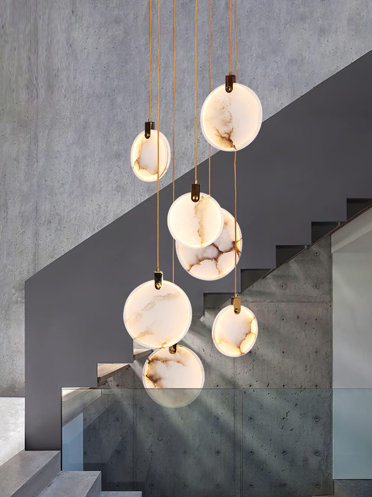 Lampada a sospensione geometrica Falio