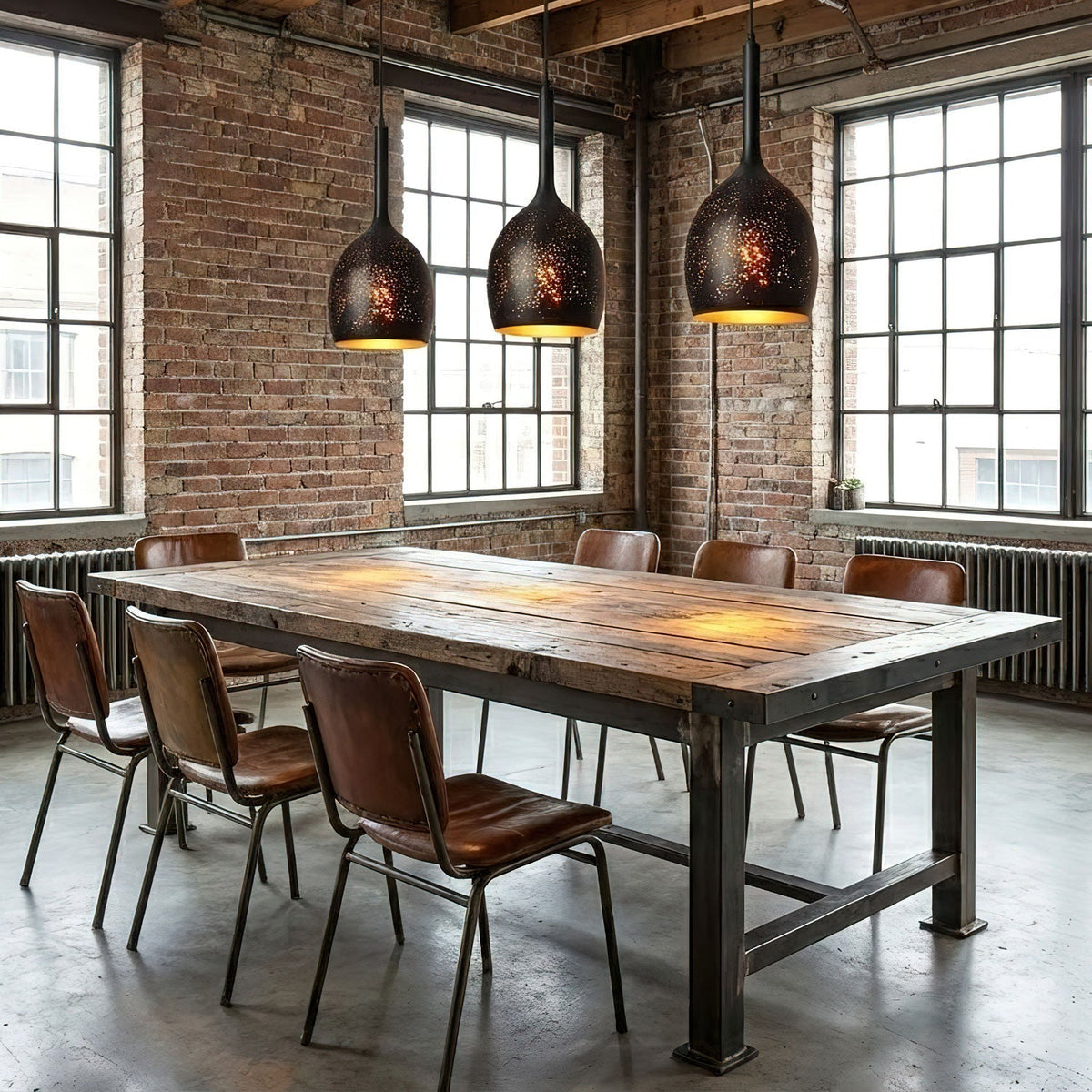 Hollow Industrial Pendant Lamp – detail 4