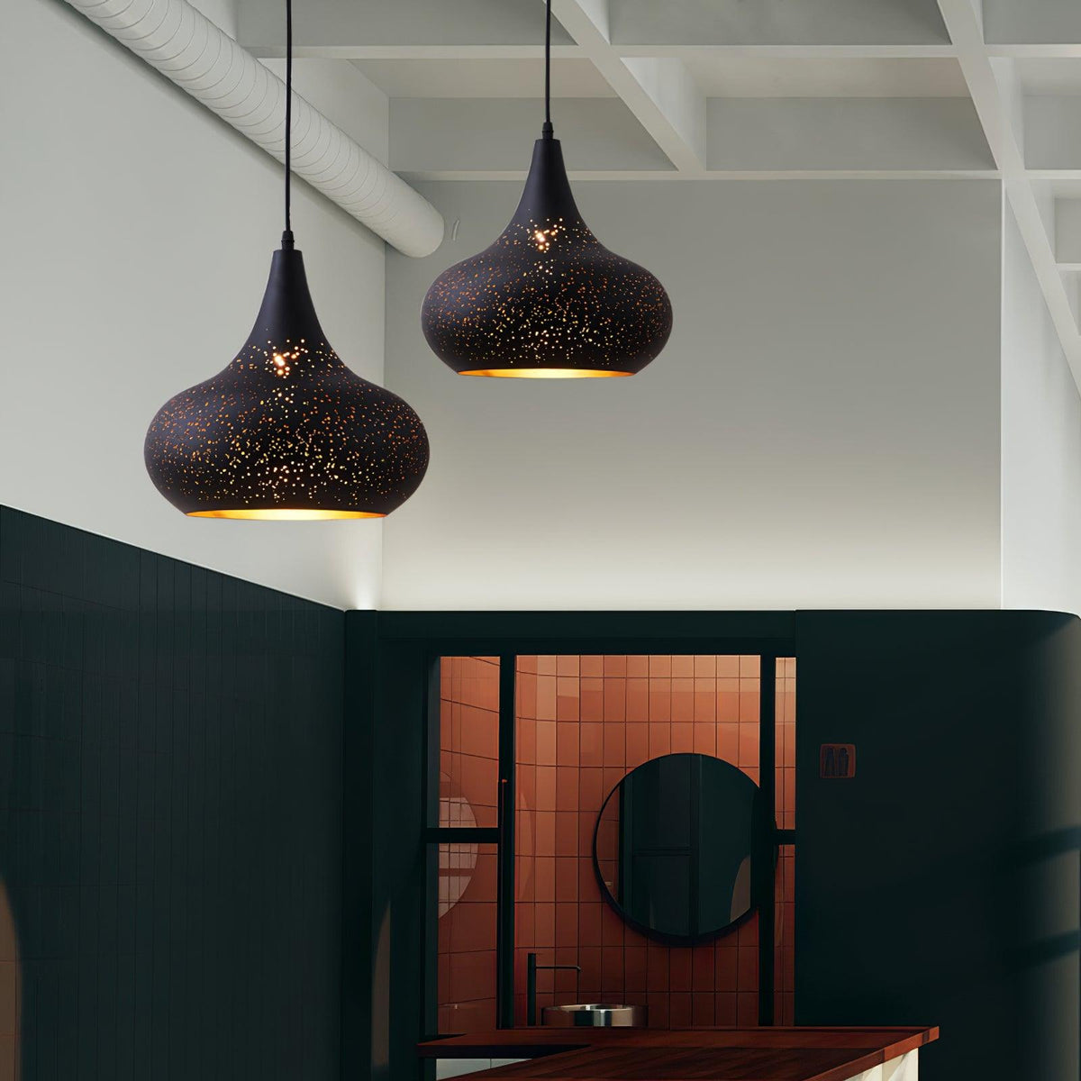 Hollow Industrial Pendant Lamp – detail 30
