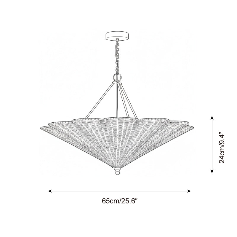 Lampadario scultoreo Silella