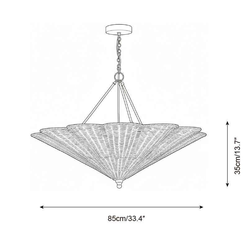 Lampadario scultoreo Silella