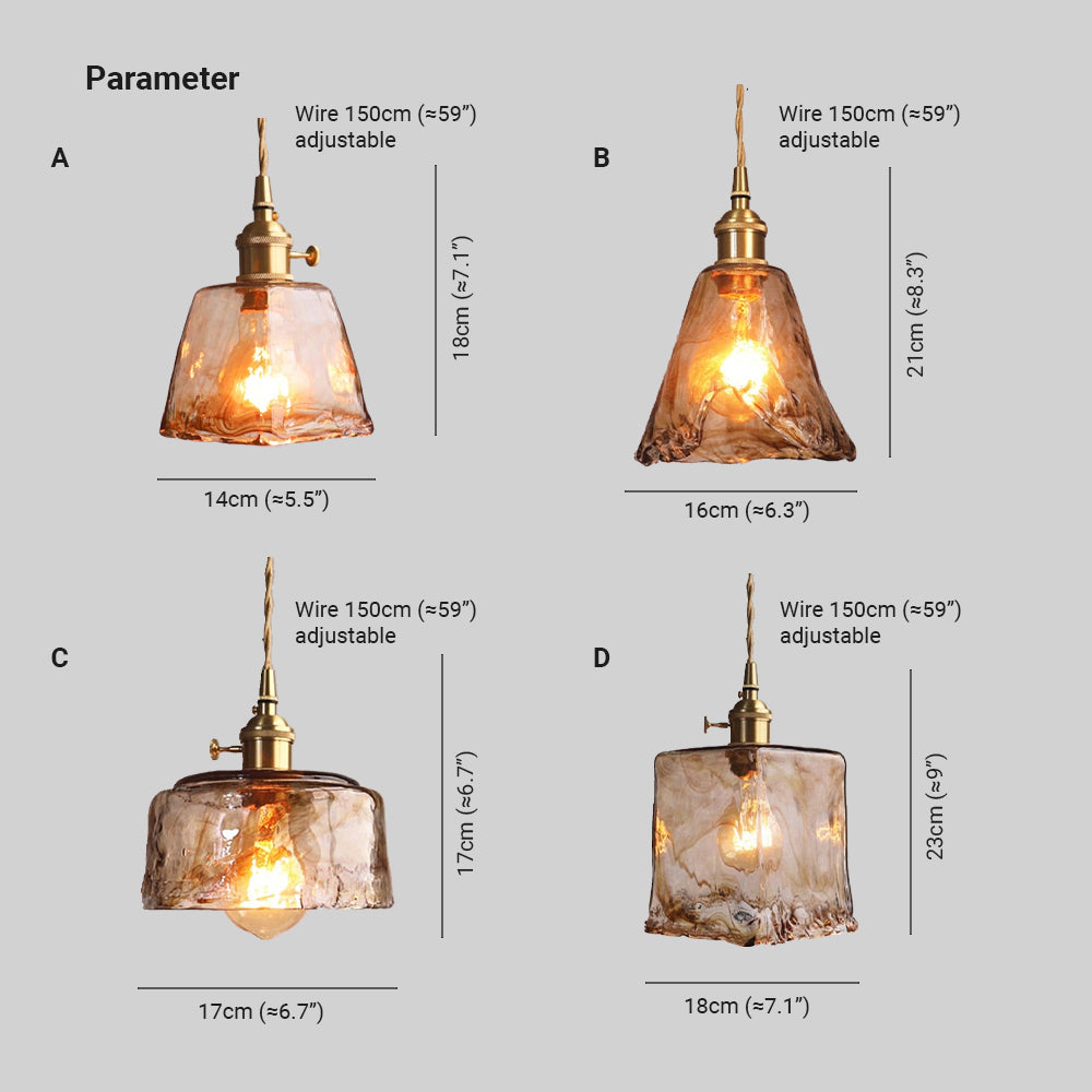 Lampada a sospensione vintage Zeliaro
