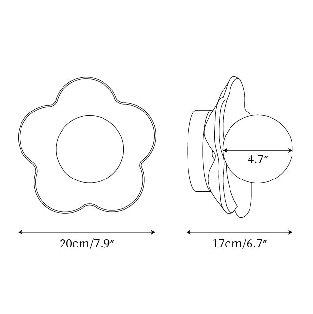 La Fleur Plug In Wall Lamp – detail 5
