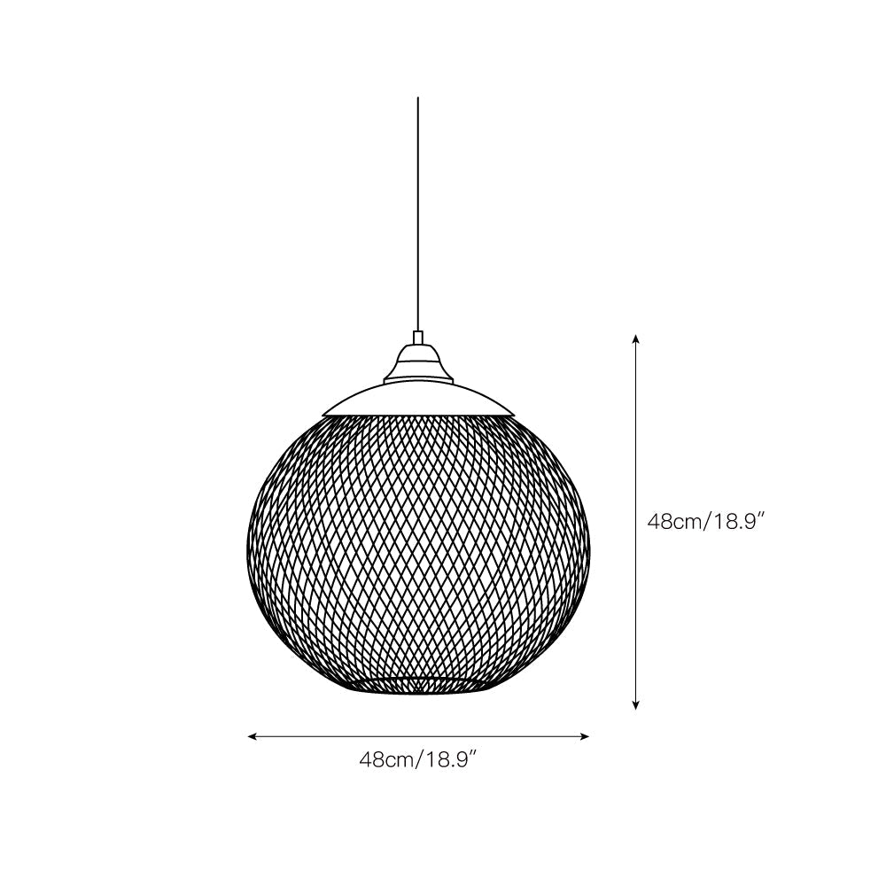 Lampada a sospensione globo Dalelino