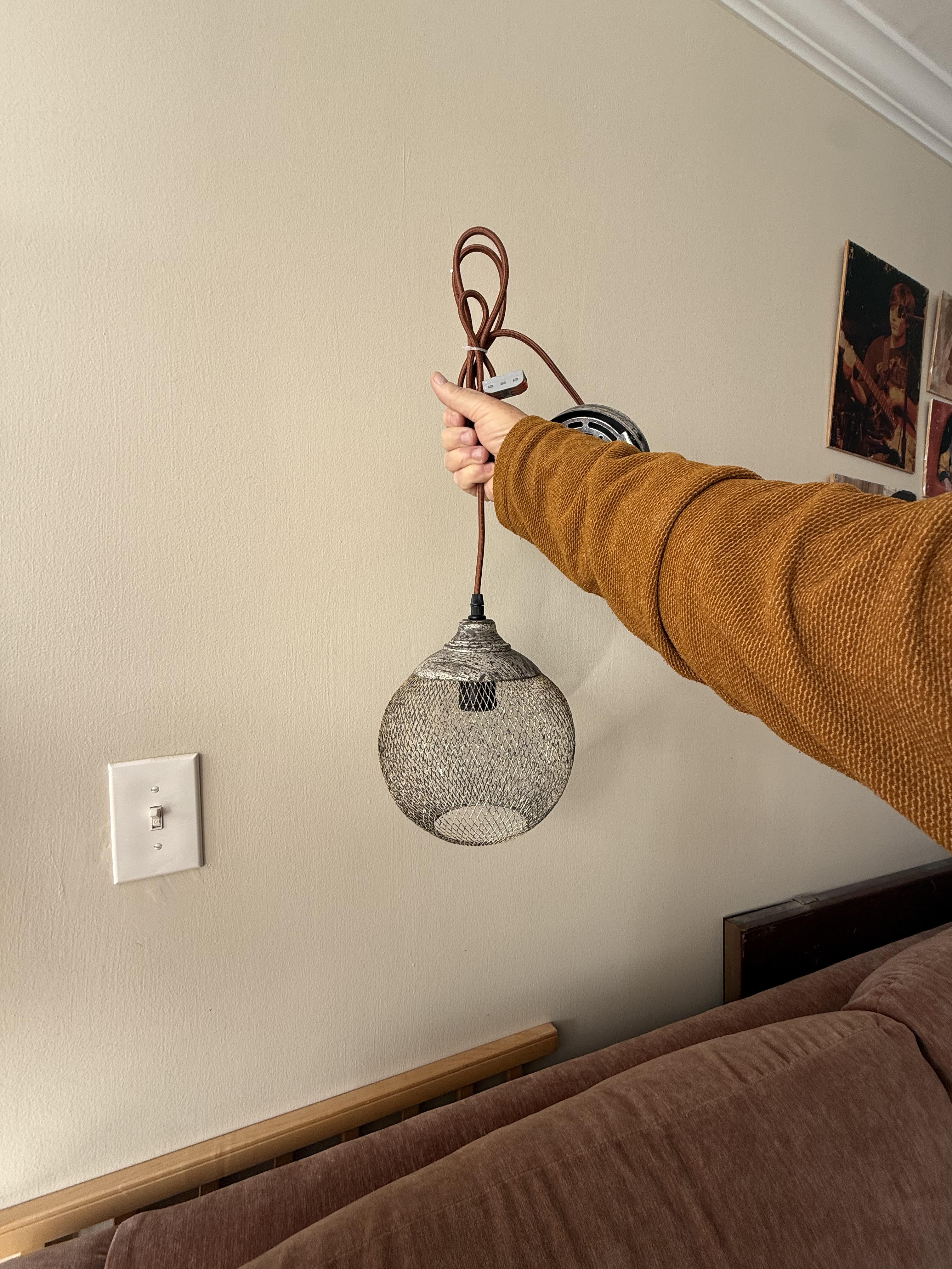 Lampada a sospensione globo Dalelino