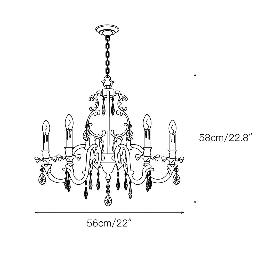 Lampadario classico Feneli
