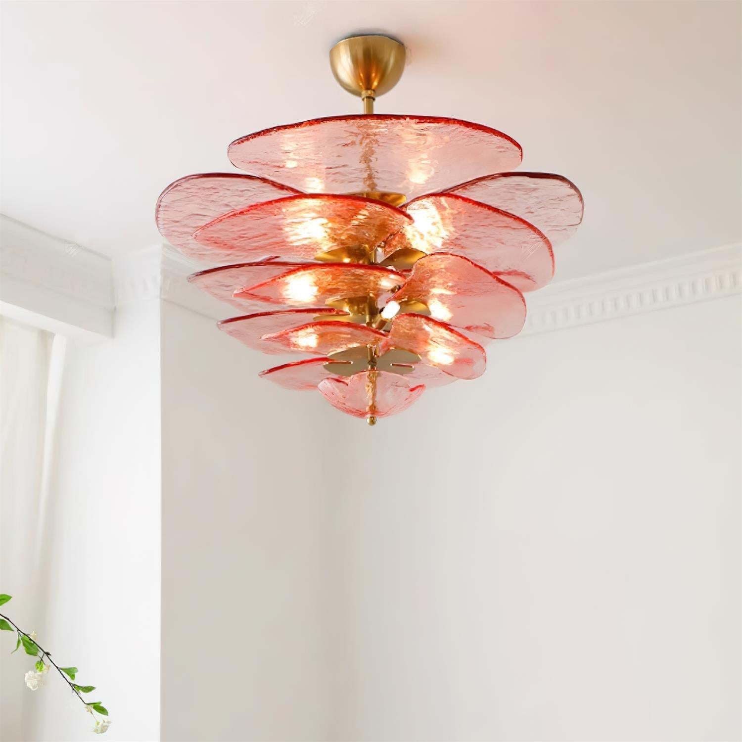 Lampadario a cascata Velenessa