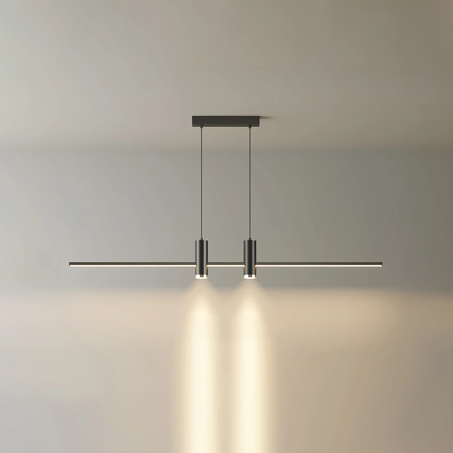 Lampada a sospensione lineare Chiisali