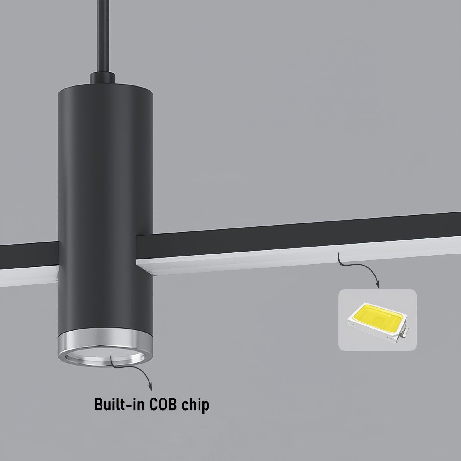 Lampada a sospensione lineare Chiisali