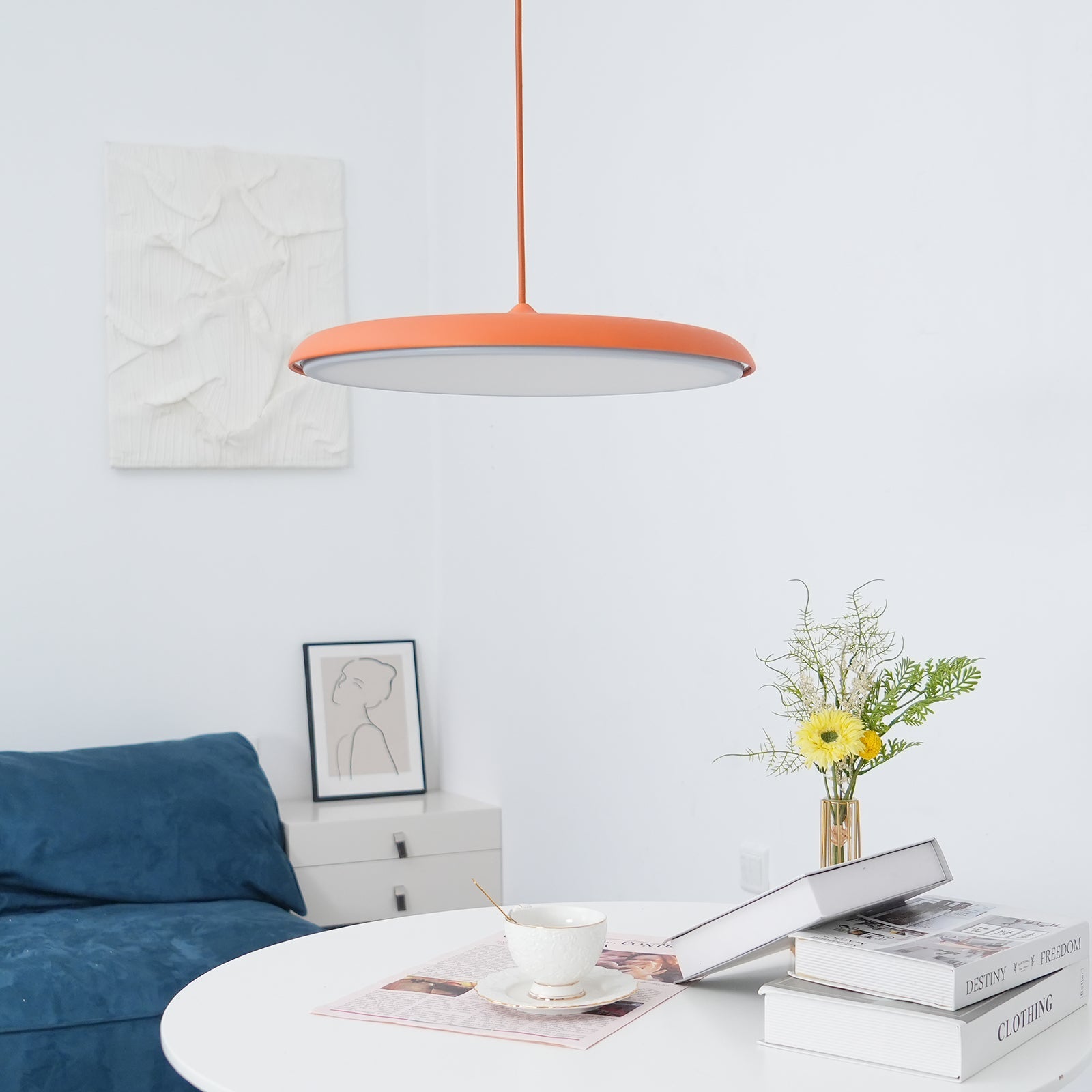 Lampada a sospensione rotonda Luciro