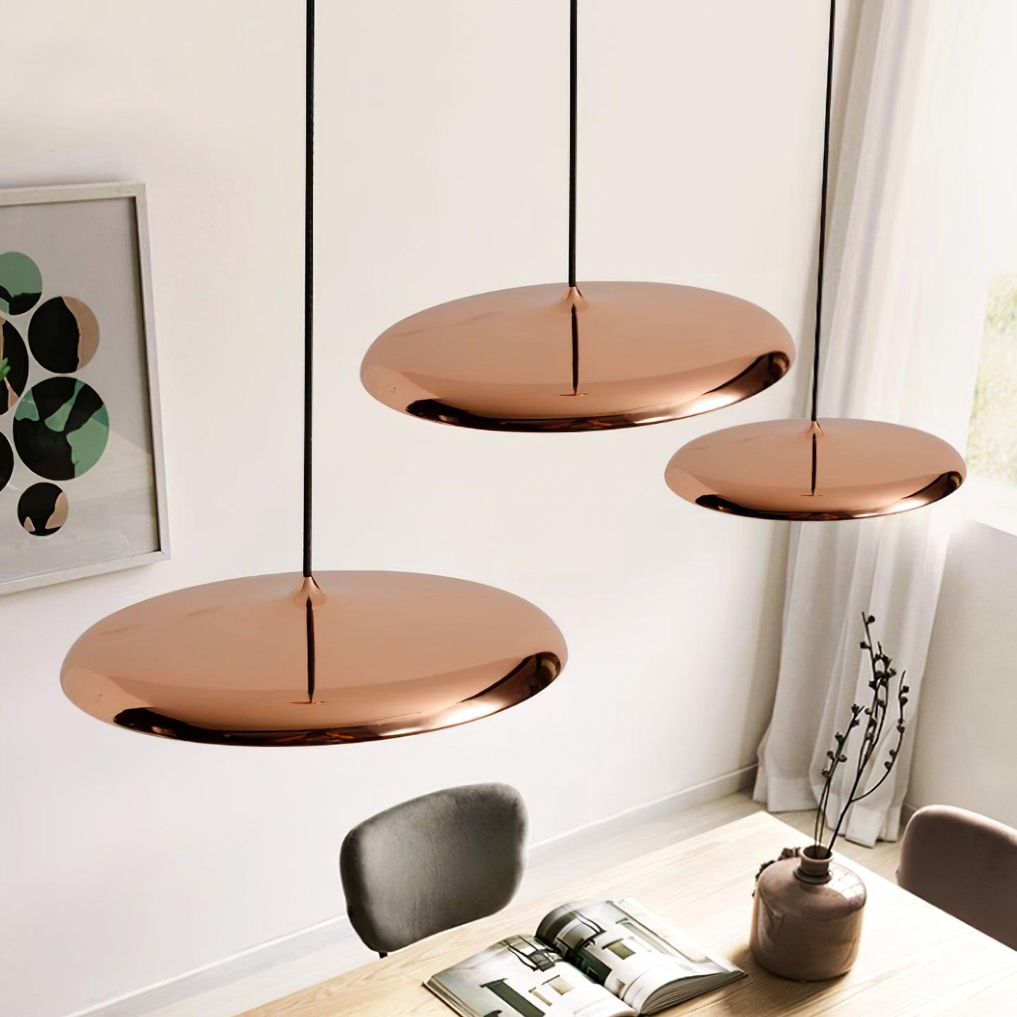 Lampada a sospensione rotonda Luciro