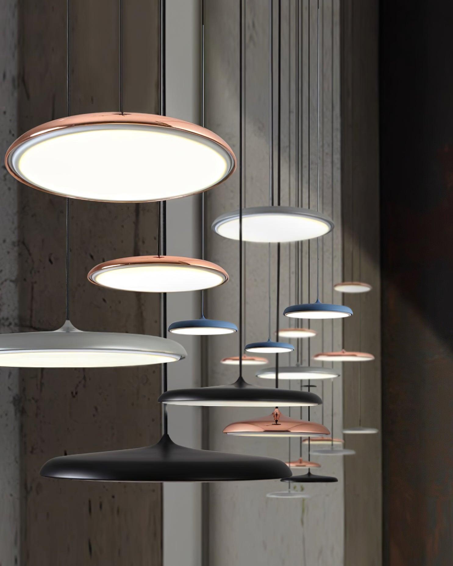 Lampada a sospensione rotonda Luciro