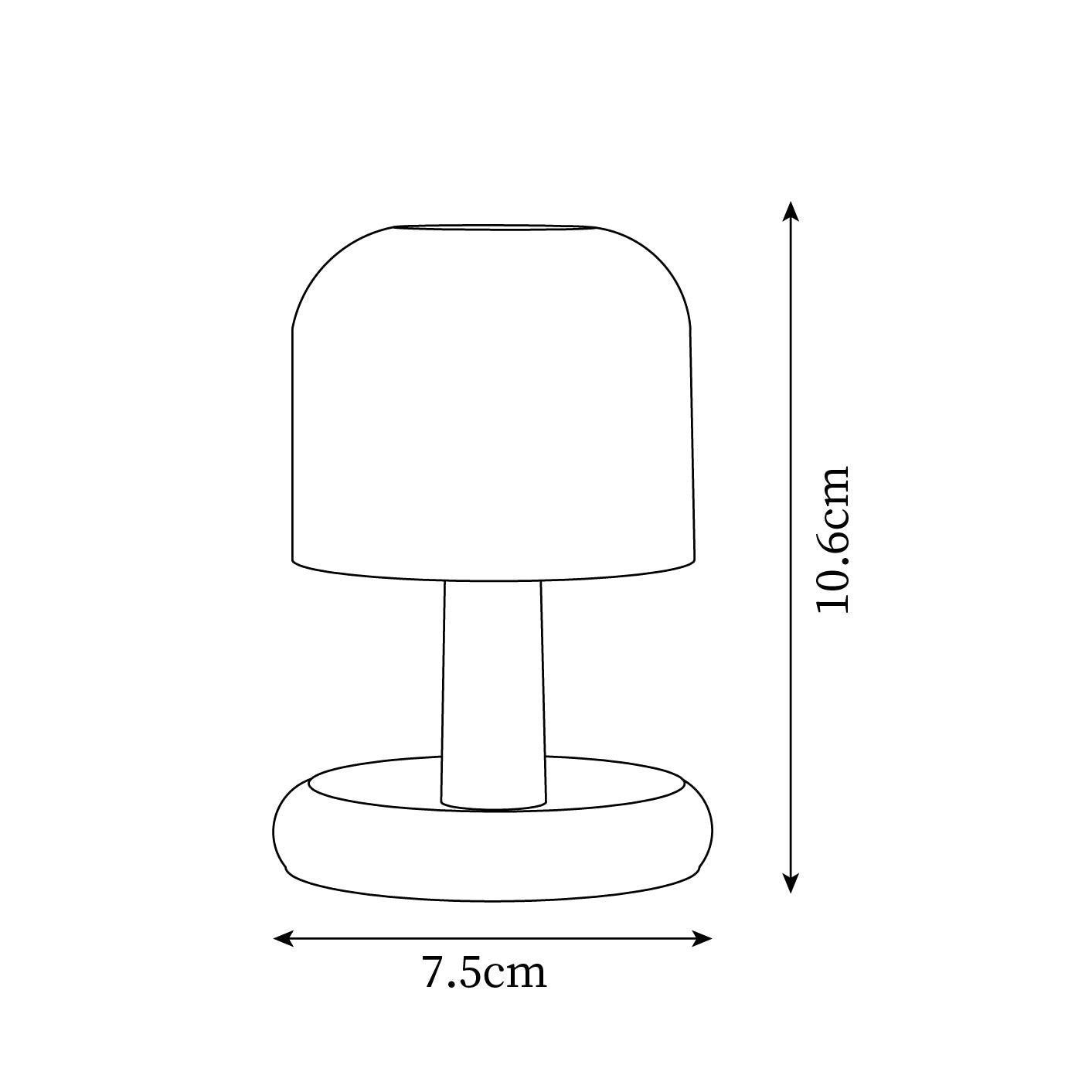 Lampada da tavolo a fungo Luminara