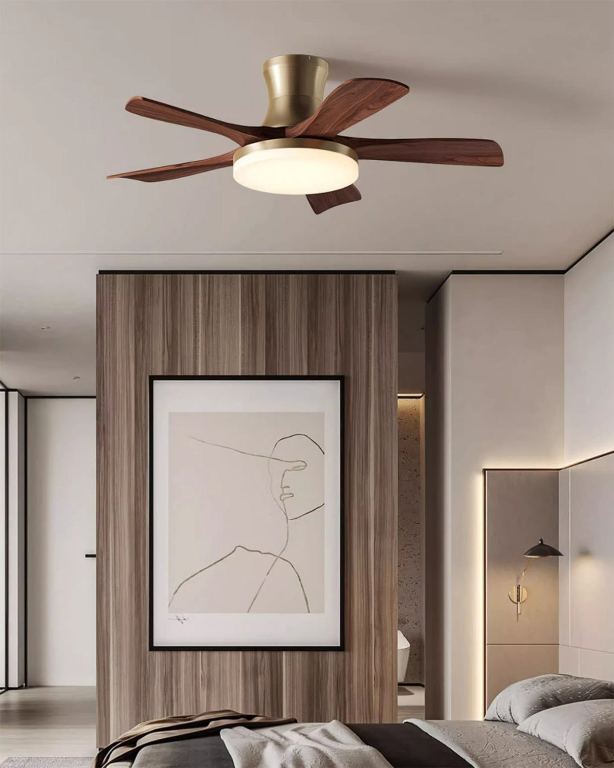 Plafoniera con ventilatore Perarni