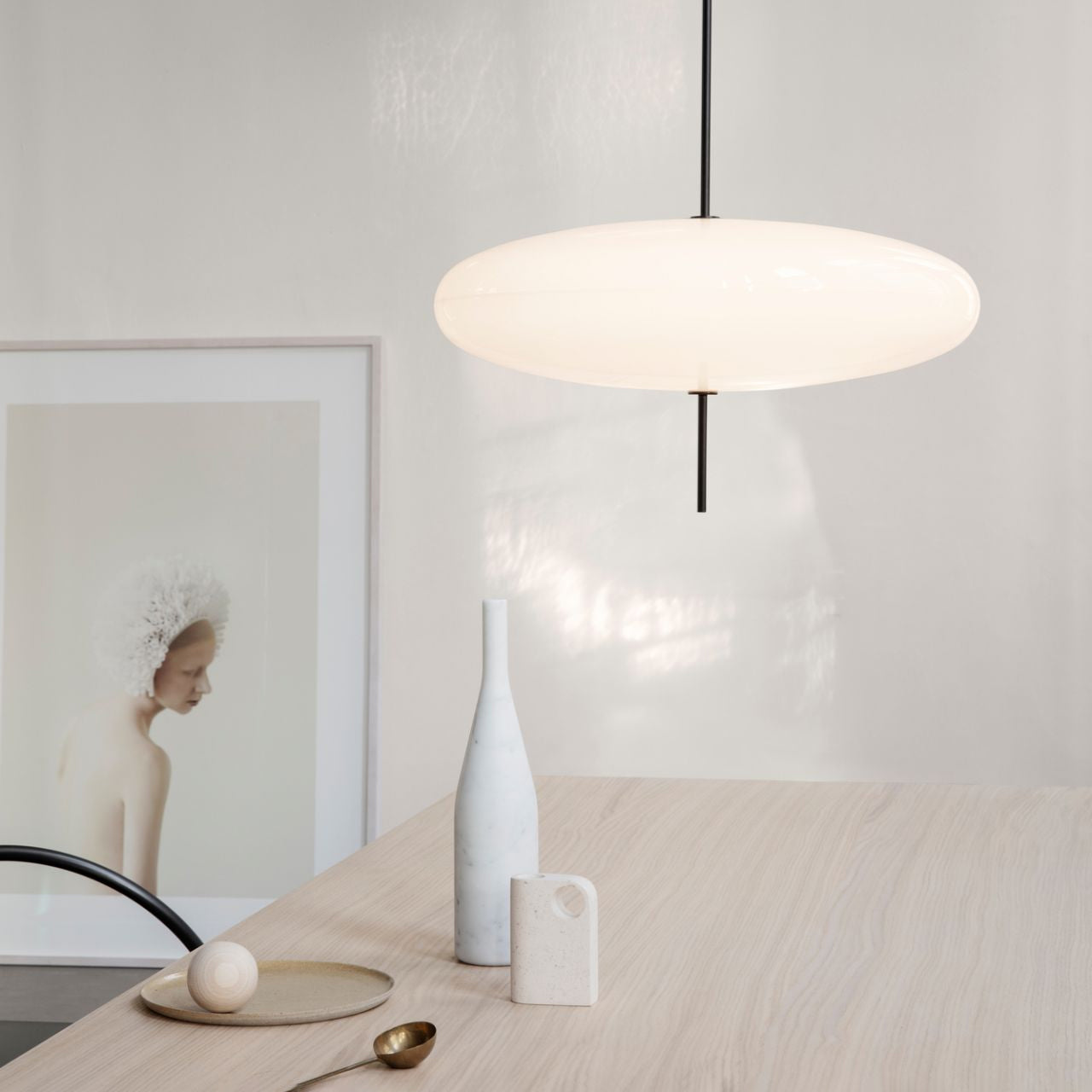 Lampada a sospensione ellittica Chiavvera