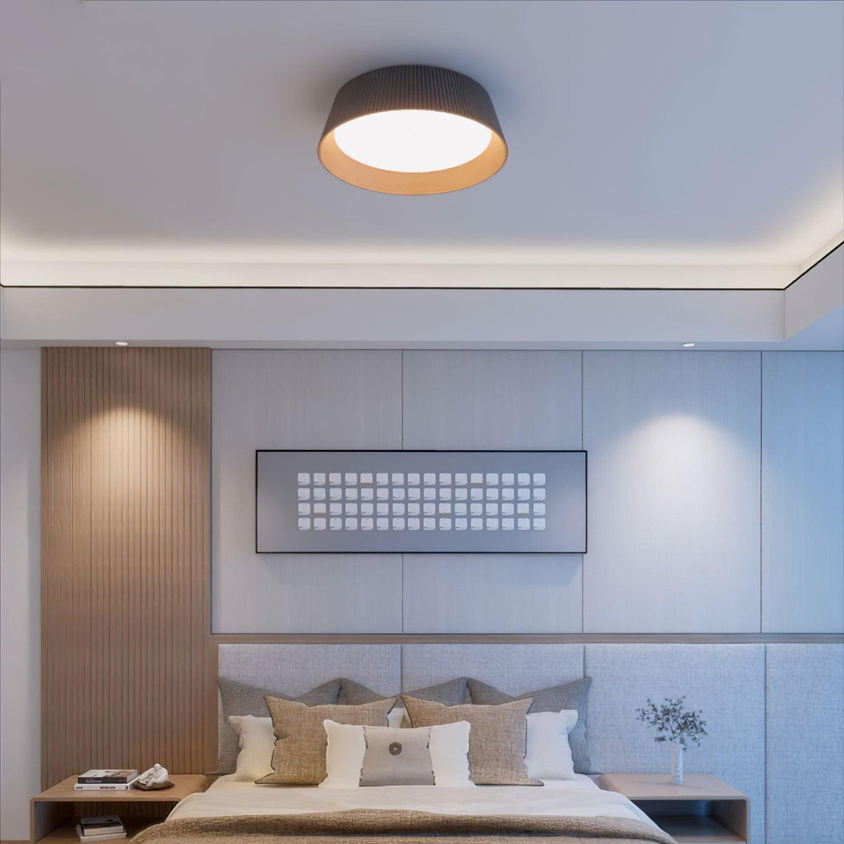 Modern Ribbed Ceiling Light – detail 12